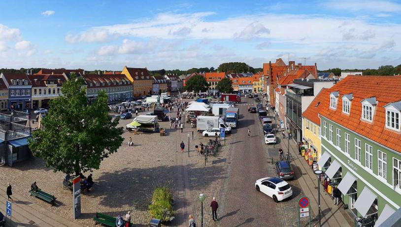 Køge Torv oppefra