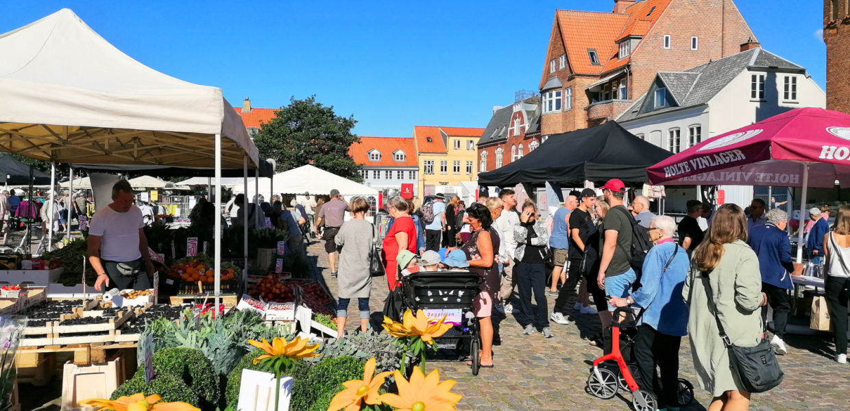 Markedsdag på Torvet i Køge