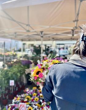 Blomster på Torvet i Køge